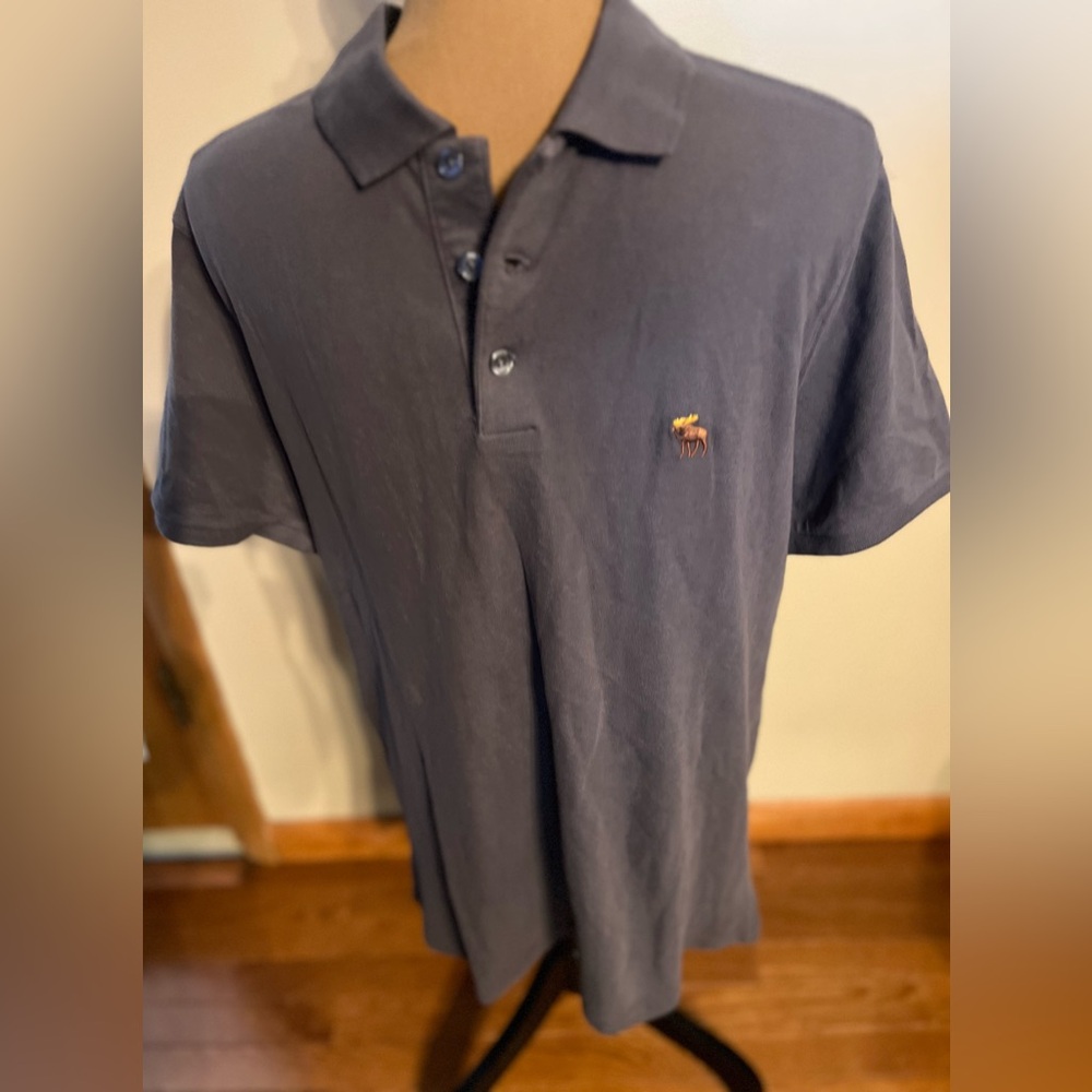 ABERCROMBIE & FITCH MENS SHORT SLEEVE POLO, SIZE L